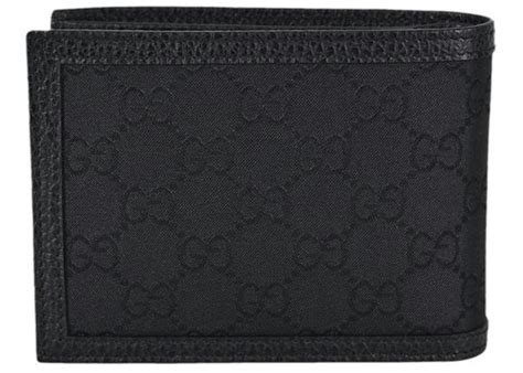 gucci bifold nylon insert wallet|Gucci wallet bifold men authentic.